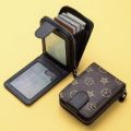 Muma LY005# WALLET FRID BLOOKING LEATHER CREDIT CARD HOLDER WOMEN'S MEN ATM ID CARD. 