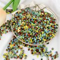 4mm 250pcs/20g/Bag Glass Beads Watermelon Beads For DIY Jewelry Making. 