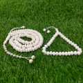 Pack Of Two 33 And 100 Beads Camel Bone Tasbeeh 10mm Size | Muslim Counter Prayer Beads | Original Camel Bone Tasbih | Pure Camel Bone Tasbeeh. 