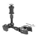 Magic Arm 7 inch Articulating Friction Arm Super Clamp Adjustable Rod Clamp Pliers Clip With 1/4 inch And 3/8 inch Thread For Dslr Camera Rig/Lcd Monitor/Led Lights/Flash Light. 