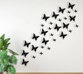 Pack of 30 Wooden Butterflys | 3D Butterflys Wooden Wall Decoration Items for Home, Bedrooms Inspire Kids and Look Decent. 