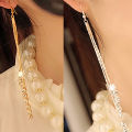 Earrings Tarnish-resistant Elegant Alloy Women Elegant Cocktail Rhinestone Earrings for Party. 