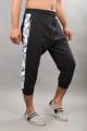 Black Cotton Side Strip Trouser For Men. 