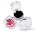 Crystal Ring Box with New Fashion Double Leaf Ring For Girls and Women's. 