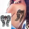 【The road to happiness Store】temporary tattoo sheet tatoo angel wing tattoos girl y thigh tattoo black sleeve tatto boys men decal. 
