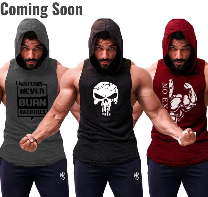 Pack of 3 Jersey Printed Gym Sando Tanks Top For Men