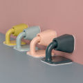 1pc Silicone Door Suction Door Wall Buffer Practical Protection Bracket Punch-free Inhalation Crash Pad Silent Door Stop. 
