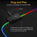 RGB Gaming Mouse / Keyboard Pad Large XXL Size - Extended Led Soft Cloth Mousepad Mat with Non-Slip Rubber Base & 14 Lighting Modes for Gamers, PC Computer, Laptop, Office - (800×300×4mm) -  RGB Gaming Mouse Pad – Illuminate Your Gaming Setup  - mouse pad. 