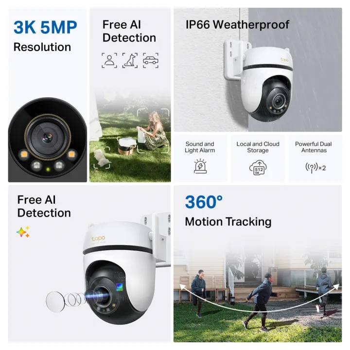 TP-Link%20Wi-Fi%20Camera%20Tapo%20C530WS%20Outdoor%20Pan/Tilt%20Security%20Wi-Fi%20Camera%20-%2018%20Months%20Brand%20Warranty%20-%20Image%205