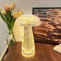 Mushroom Shape USB Rechargeable RGB Lighting Touch And Remote Control Table Lamp. 