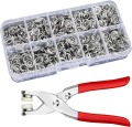 High Quality Metal Snap Buttons Press Plier_9.5mm Metal Sewing Prong Ring Buttons Clip Plier _Diy Button Punch Tool For Baby Clothes_abaya Ring Metal Button Presser Machine Fastener Snap Buttons Kit Tich Button Tool Kit (Homeducts). 