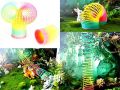 LARGE RAINBOW SPRING COIL SLINKY FUN KIDS TOY MAGIC STRETCHY BOUNCING. 
