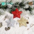 Shiny Star Ornaments Sparkling Christmas Star Decorations Festive Reusable Ornaments for Xmas Tree Glittery Party Supplies Gifts. 