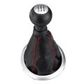 5-Speed Car Gear Shift Knob Cover Central Control Gear Head with Dust Cover for Suzuki Swift 2005-2010 SX4 2007-2013. 