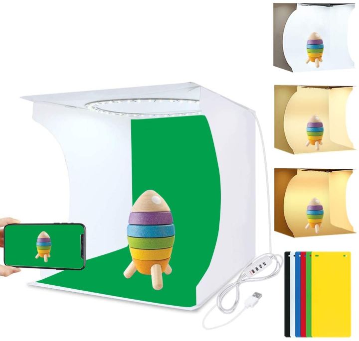 PULUZ 30cm Ring Light Photo Studio Light Box, Adjustable Portable