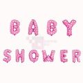 BABY SHOWER FOIL BALLOON - WELCOME BABY PARTY FOIL BALLOON - PINK WORD FOIL BALLOONS. 