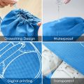 Travel Storage Shoe Bags Dust-Proof Non-Woven Shoe Bag -Transparent Clear Window with Rope. 
