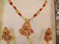 Malla Necklace Set with Beads and Pearls Chia/Bridal Set. 