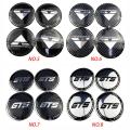 4pcs 56mm F1 GT SSR ZUMBO Prodriue GTS Vorsteiner Car Wheel Center Hub Cap Sticker Auto Tire Emblem Badge Decal. 