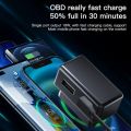 Power Adapter OBD OBD Adapter Charging Wall Adapter USB Type-C OBD Car Charger Dual Heads Fast Charging OBD Plug Ports Extender Phone. 