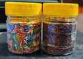 2 Sprinkles Rainbow and Chocolate Vermicelli. 