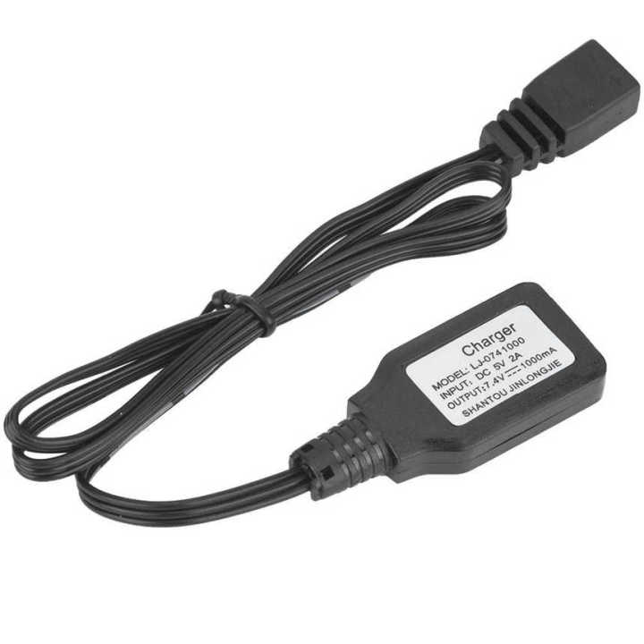 7.4V Lipo Battery USB 5V Balance Charging Cable for 9300-9304 1/18 RC Model Car
