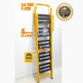 5 Step Foldable Ladder Heavy Duty Step Handle Attach. 