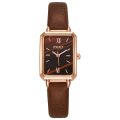 Enacolor New Leather Fashion Green Watch Quartz Watch Women Girl Accessories. 