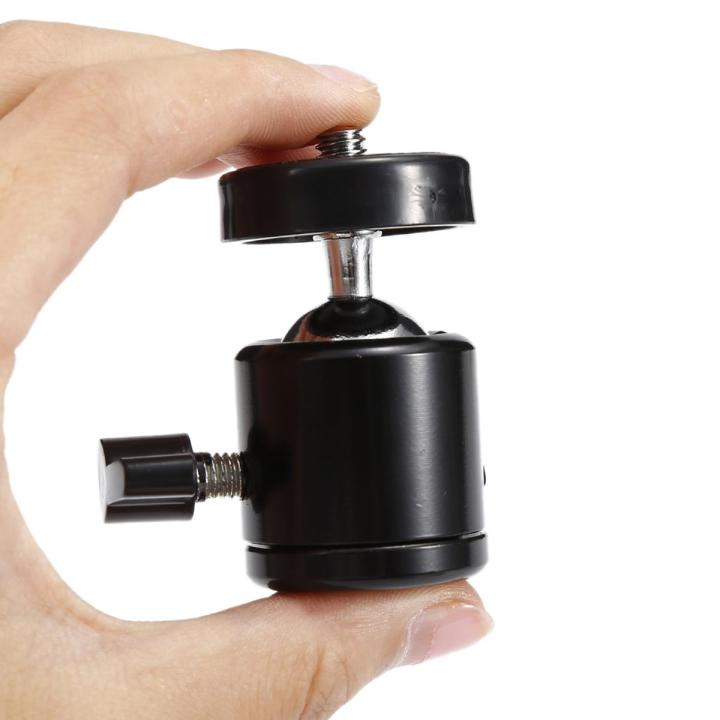 Tripod Mini Ball Head for DSLR Camera Camcorder Light Bracket Swivel 1/4" Screw easy to use