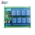 DC 12V Relay Module 8 Channel MODBUS RTU RS485 Relay Board PLC Controller Serial Port Switch with DIN35 Rail Box for Arduino. 