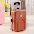 Creative Suitcase Style Music Box Jewelry Cosmetics Rotating Ballerina Girl Storage Boxess. 