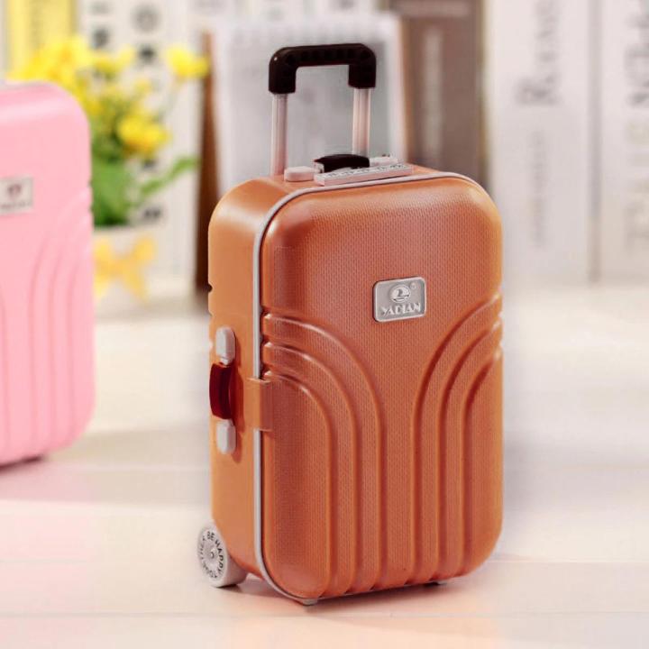 Creative Suitcase Style Music Box Jewelry Cosmetics Rotating Ballerina Girl Storage Boxess
