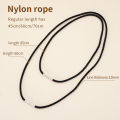 Nylon Rope Necklace Soft Rope Jewelry Necklace 3mm Wax Cord Necklace for Men And Women. 