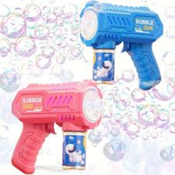 Cute Colorful Bubble Gun Machine Battery Operated with Refill Bottle ...