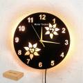 New Wooden Clock With Premium Light I The New Wooden Wall Clock Big Size I Wall Clock I Wooden Wall Clock I Wall clocks for bedroom I Wall Clocks for drawing room I Wooden Wall Clocks for bedroom. 