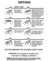 Seahorse Temporary Watercolor Tattoo for Children and Women. 