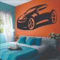Sports Car Transport Wall Sticker Contour Line design F1 Race Car Extreme sport poster Self-adhesive Home Décor Removable. 