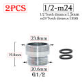 2pcs/Lot 1/2 toM16 M18 M20 M22 M24 M28 Thread Brass Connector Faucet Joints Water Purifier Accessory Kitchen Water Tap Adapter. 