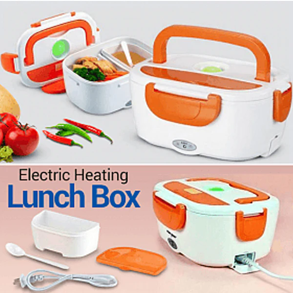 New Electric Lunch Box Portable Food Heater Stainless Steel  Container & PP Food Grade Material 110V & 12V