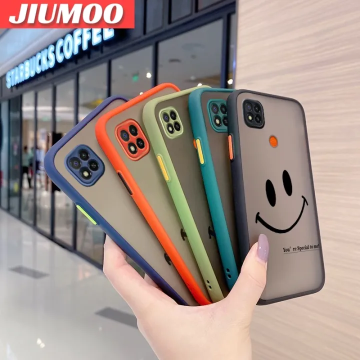 JIUMOO%20For%20Redmi%209C%20Redmi%209C%20NFC%20Xiaomi%20POCO%20C31%20Case%20Fashion%20Simple%20Smile%20Face%20Frosted%20Transparent%20Back%20Cover%20Lens%20Camera%20Protect%20Phone%20Case%20Edge%20Full%20Cover%20Casing%20Hard%20Cases%20-%20Image%204