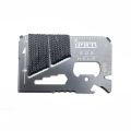 1 Black [HOT] Pocket Credit Card EDC Multi Tools Knife Screwdriver Cans Opener For Outdoors Camping Hiking BBQ Survival Emergency Rope Cutter. 