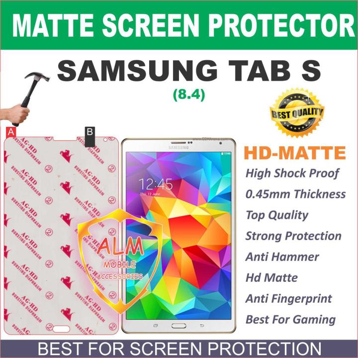 SAMSUNG TAB S (8.4) MATTE SCREEN PROTECTOR / MATTE SCREEN PROTECTOR FOR SAMSUNG TAB S (8.4)