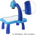 3 In 1 Kids Painting Drawing Activity Kit Projector Table - 21 Pattern. 