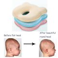 Head Shaper Pillow Memory Foam Newborn Infant baby Round Head  Breathable Ergonomic Cushion 0~18M. 