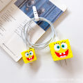 Suitable for Apple 12 charger protective cover Cartoon bite protective cover Cord bite USB charging head protective cover. 