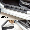4Pcs Car Door Sill Protector,Door Sill Scuff Plate Carbon Fiber Stickers,Cover Door Anti Scratch for Cars. 