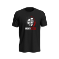 RiseUp Store - Money Hiest Printed Mens  Trendy Unique New Desighn Print Soft & Confertable Fabric Round Neck Half Sleeves TShirt For Men. 