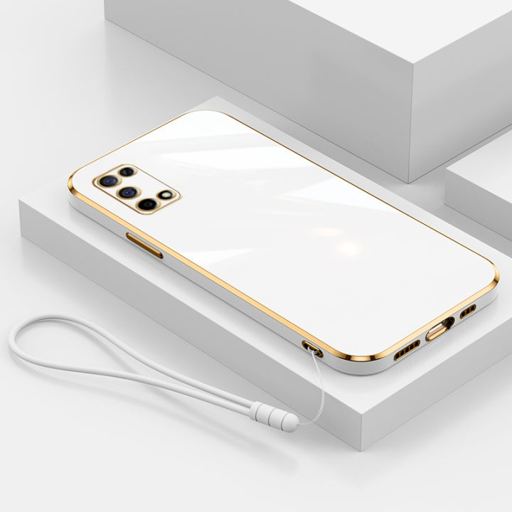 For%20OPPO%20A52%20Cover%20with%20Wrist%20Strap%20Fashion%20Shiny%20Plating%20Square%20Bumper%20Girls%20Phone%20Case%20Soft%20TPU%20Silicone%20Shockproof%20Protective%20Back%20Cover%20-%20Image%202