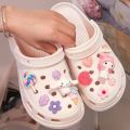 Croc Shoes Shoe Charms Kuromi Cinnamoroll Decoration diy 3D Shoe Buckle Creative Slippers for Women Outdoor Shoe Surface Shoe Flower. 