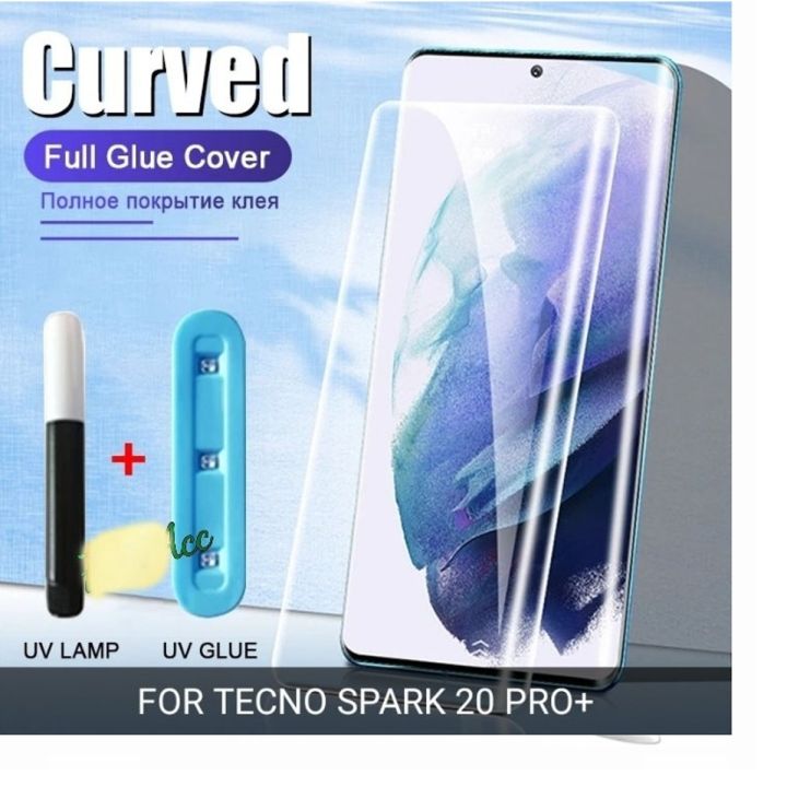 Tecno%20Spark%2020%20Pro%20/%20PRO%20+%20UV%20Tempered%20Glass%20Screen%20Protector%20Full%20Glue%20Nano%20Liquid%20Protective%20Film%20Original%20High%20Quality%20-%20Image%202